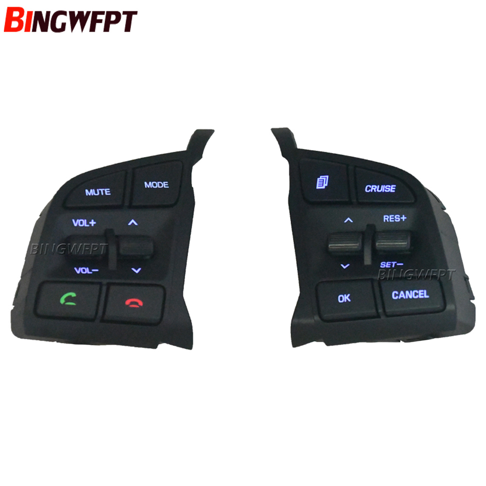 For Hyundai Tucson 2015-2019 Steering Wheel Cruise Control Buttons Remote Volume Button Switches Car Accessories 96710D3500