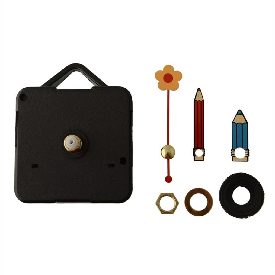 Quartz Clock Movement Silence Clock Movement Parts with Hook Metal Circle Pencil Hands DIY Parts Repair Opencory321p