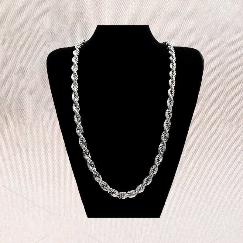 10mm Thick 76cm Long Rope ed Chain 24K Gold Plated Hip hop ed Heavy Necklace For mens5688781