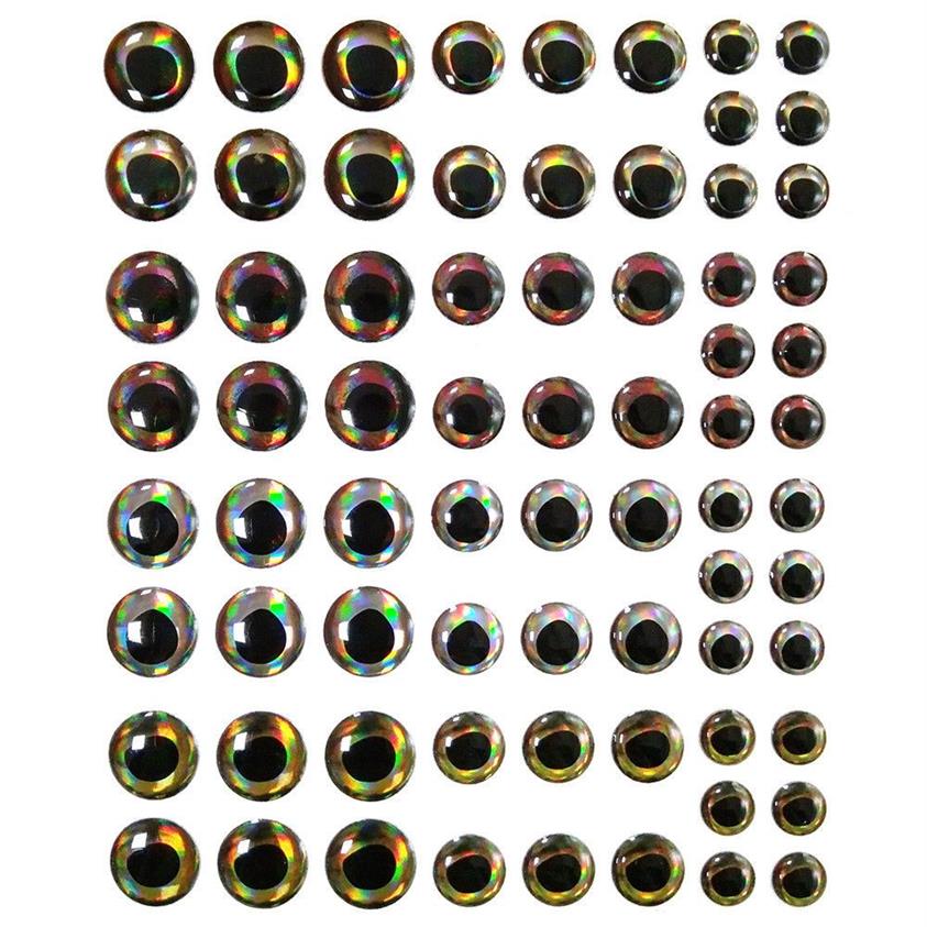 Olhos de peixe para isca de manivela sem pintura, corpo em branco, isca dura especial 4d, equipamento de isca de pesca craft2661