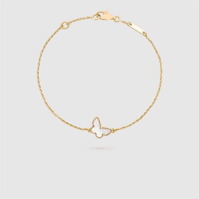 Designer butterfly Bracelet Rose Gold Plated chain Ladies and Girls Valentine's Day Mother's Day Engagement Jewelry Fade328J