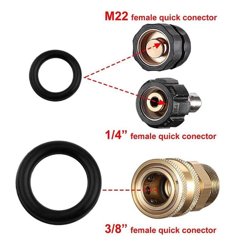 Watering Equipments 1 4 O-Rings 3 8 Set Equipment Hose Quick DisconnectWatering WateringWatering200H