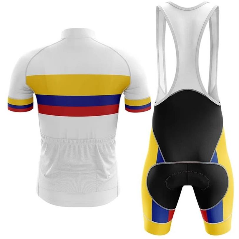 2022 Colombia Cycling Jersey Set Estate Mountain Bike Abbigliamento Pro Bicicletta Jersey Abbigliamento sportivo Suit Maillot Ropa Ciclismo204a