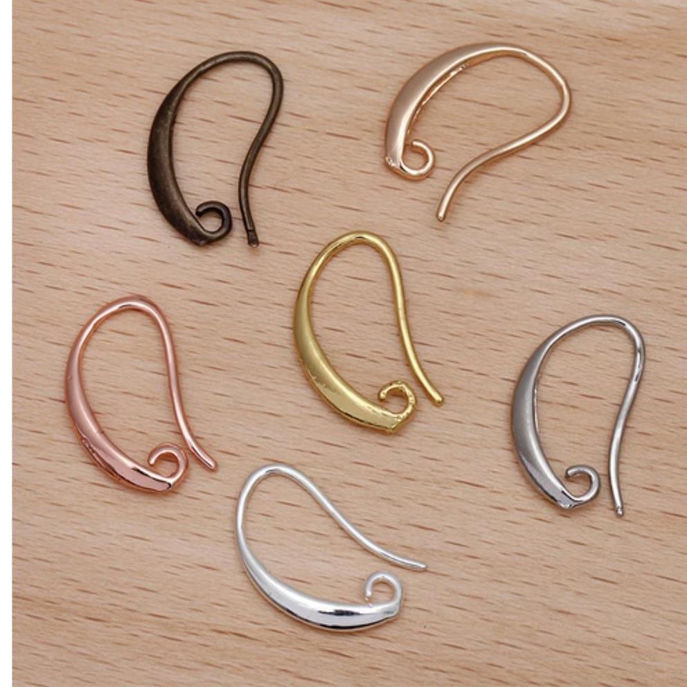クラスプフック100x DIYメイキング925 Sterling Sier Jewelry Inkessons Hook Earring Pinch Bail Earwires for Crystal Stones Beads Thvxd 9171n