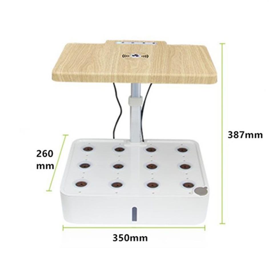 Culture intelligente sans sol aerogarden Pot de fleur planteur hydroponique pot de plante végétale d'intérieur pot de fleur pépinière remplir la lumière Y20292H