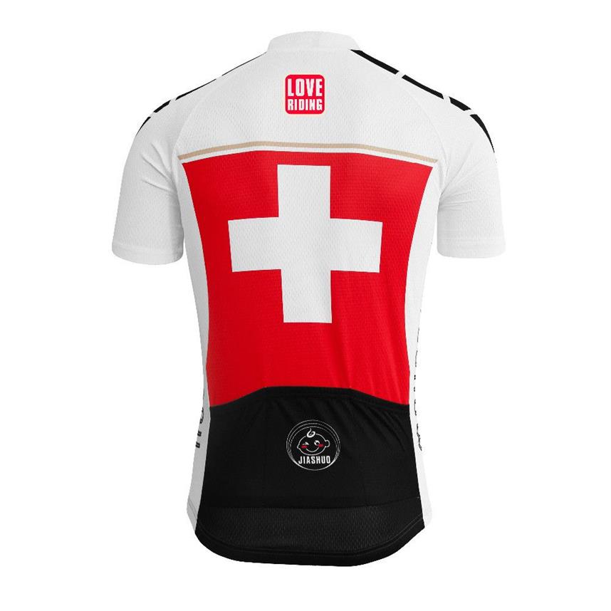 MEN 2017 cycling jersey Switzerland Swiss red clothing bike wear mountain road MTB ropa ciclismo maillot riding Pro racing team NO335R