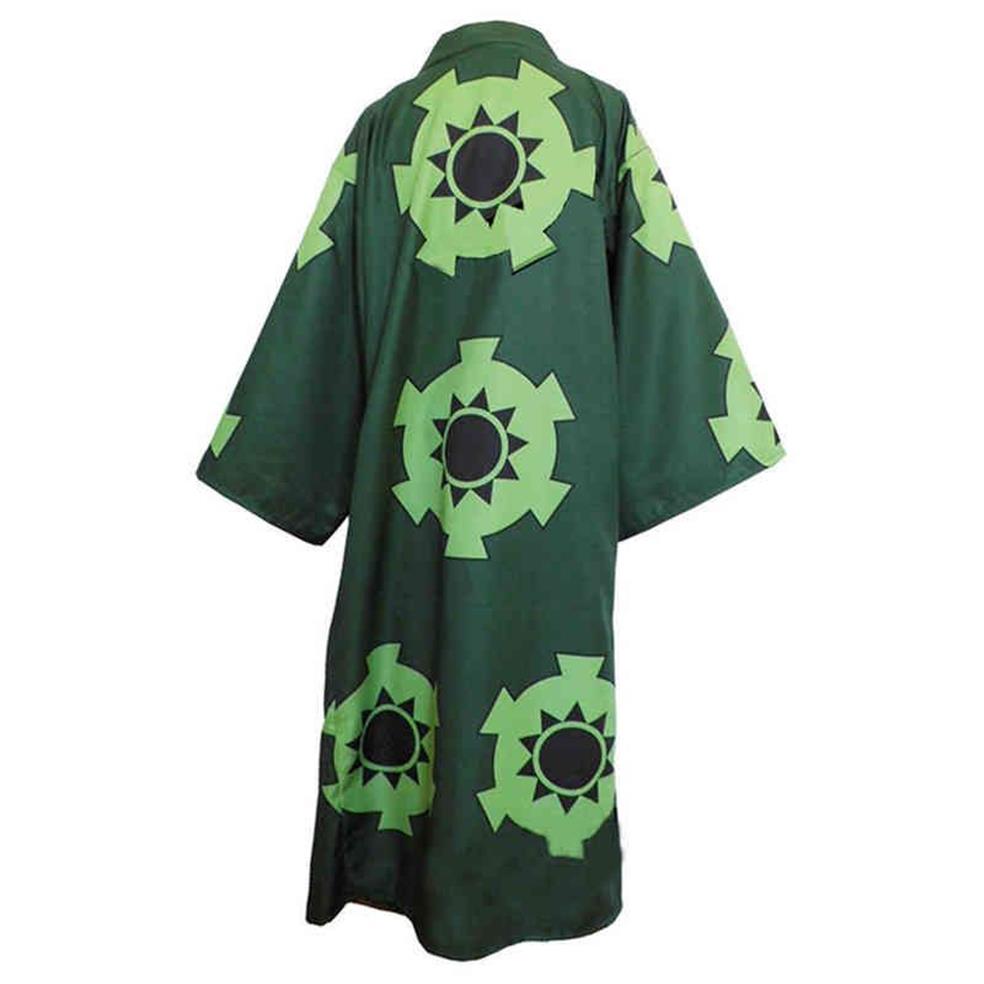 Anime une pièce Roronoa Zoro Cosplay Costume Wano Kuni pays Kimono Robe Costume complet tenues Halloween carnaval Costume AA2203241923