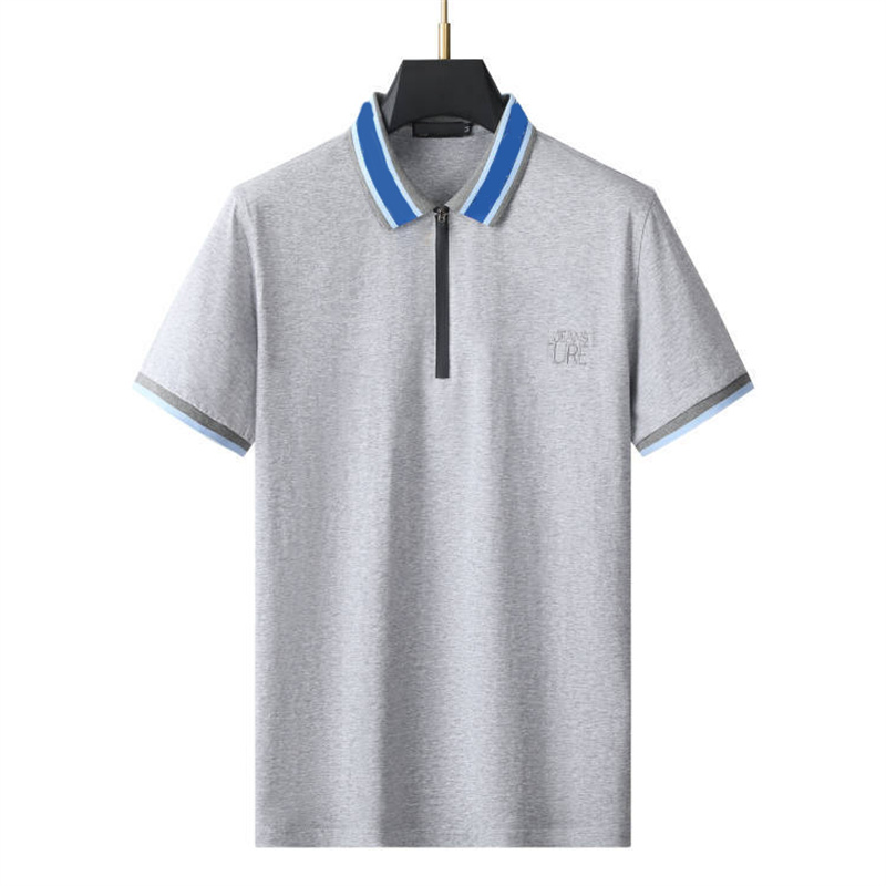 Hoge Kwaliteit Lente Luxe Mannen T-Shirt Designer Polo T-shirts High Street Borduren Kleding Mannen Merk Poloshirt hhju