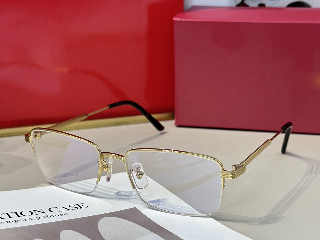 Hot Carter monturas de gafas de sol de moda para hombre para hombres y mujeres estilo unisex medio marco puede hacer vidrio recetado gafas retro de negocios simples vienen con estuche original
