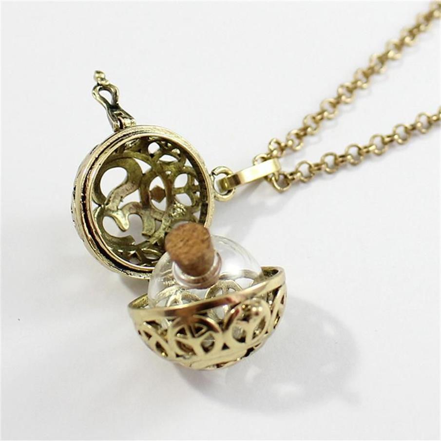 Bronze Cremation Urn Locket with Fillable Glass Orb Keepsake Jewelry Urn Necklace Cremation Jewelry Memorial Necklace C0225272F