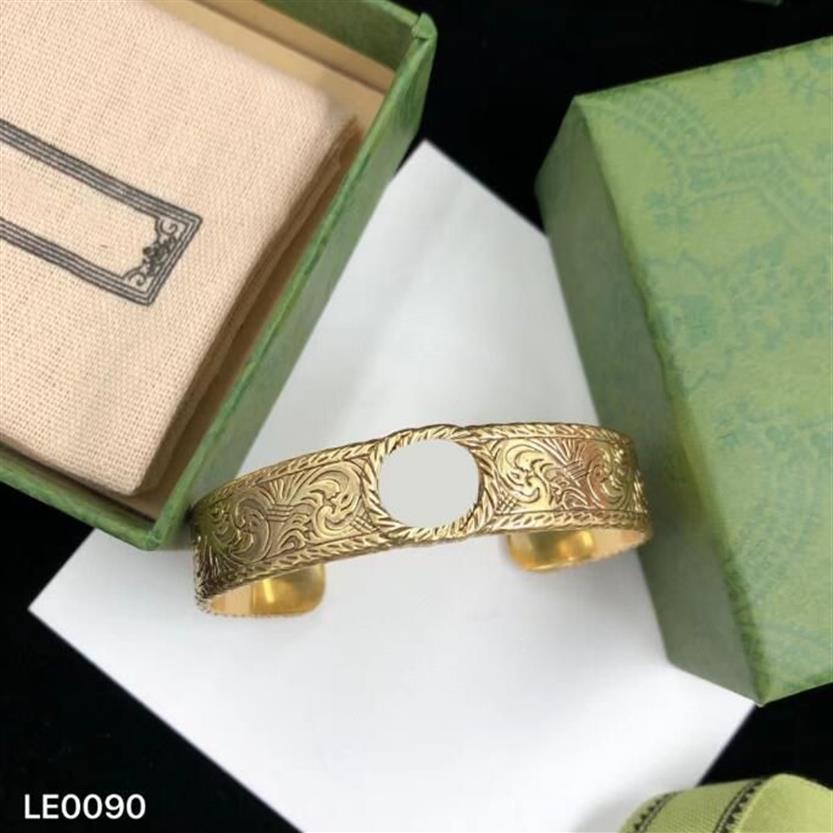 Bracciale in oro moda braccialetto donna uomo polsino in acciaio inossidabile lettera classica braccialetti gioielli donna braccialetti regolabili di alta qualità237Y