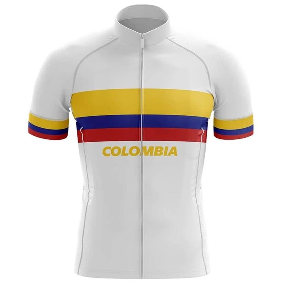 2022 Colombia Cycling Jersey Set Estate Mountain Bike Abbigliamento Pro Bicicletta Jersey Abbigliamento sportivo Suit Maillot Ropa Ciclismo204a