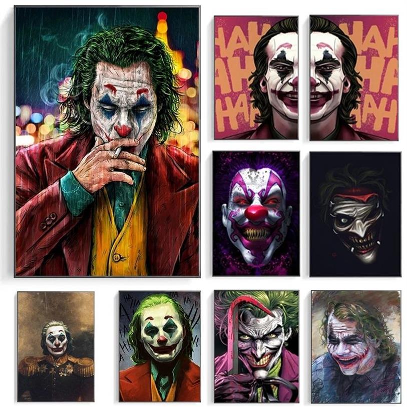 Move Star Joker Street Graffiti Art Funny Canvas Painting Posters and Prints Modern Wall Art Picture for Living Room Decoration240C