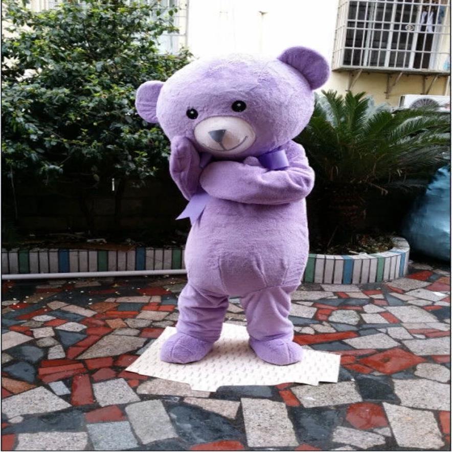 Professional Parade en peluche ours de mascotte Costume dessin animé pour adulte tenfit robe furseuit hallowen fête à fourrure robe 275b