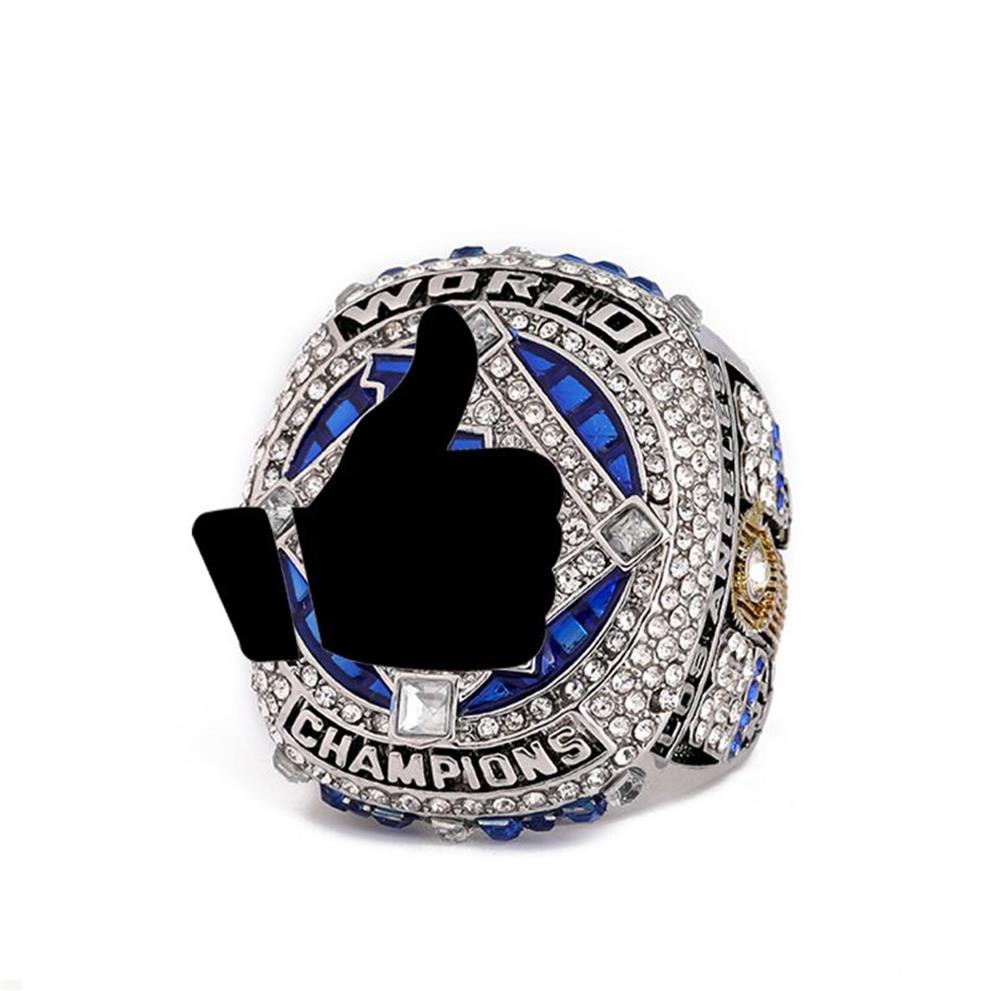 World Baseball championship ring 2020 LA champions rings for fans Silver solid metal souvenir with crystals2059