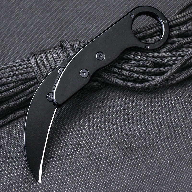 コンパクトで便利なKarambits Outdoor Survival Tactical Claw Knife Open Blade Knifeポータブル戦術ナイフセルフディフェンス