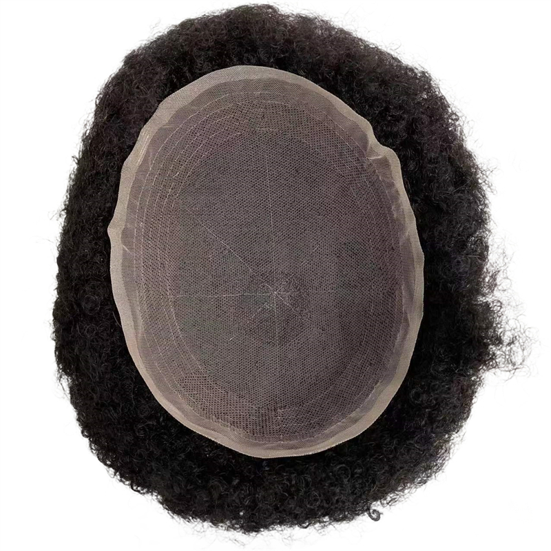 Peruca de renda completa 100 peças de cabelo humano virgem indiano afro kinky curl perucas masculinas para homens negros entrega expressa rápida