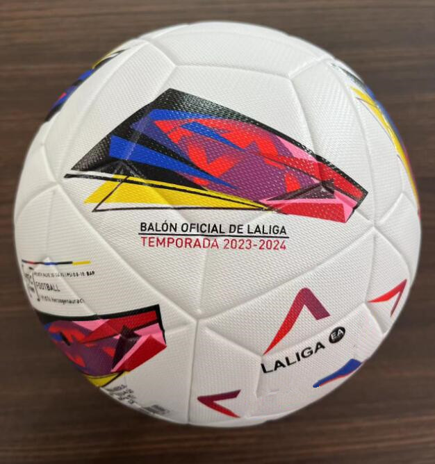 Pu Laliga League 2023 2024 Soccer Ball Size 5 High-klass Nice Match Liga Premer Finals 23 24 Fotboll Skicka bollarna utan luft