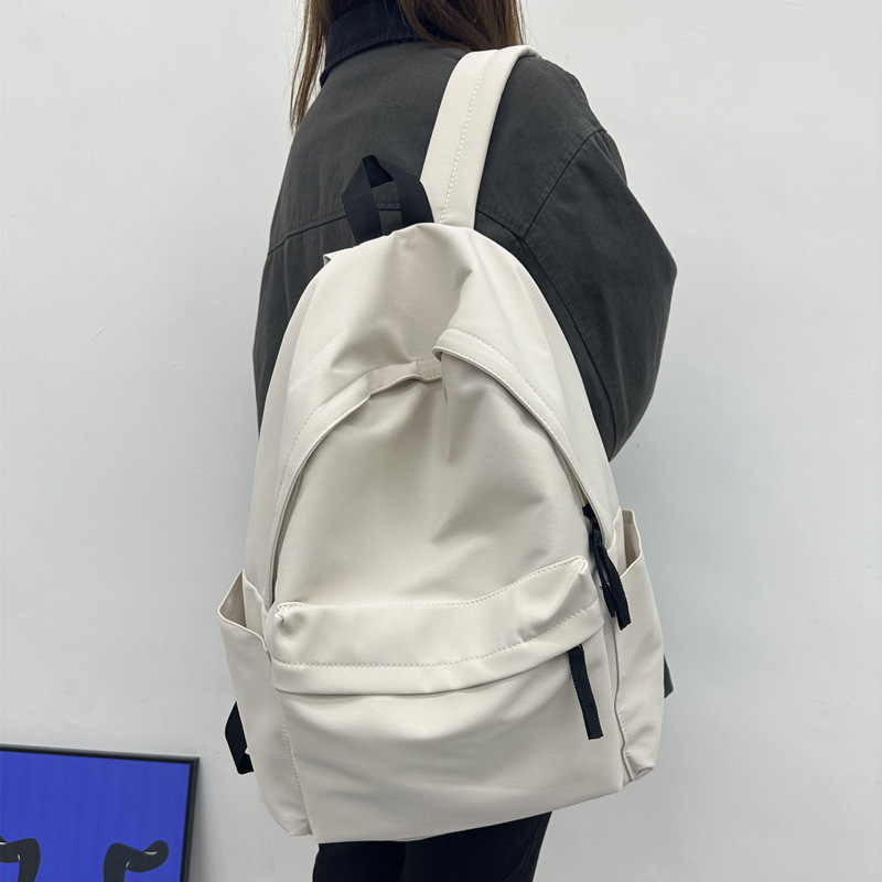 Mochila de 43cm para estudantes masculinos e femininos, versão coreana, famosa, mochila de lona, viagem japonesa, grande capacidade, mochila