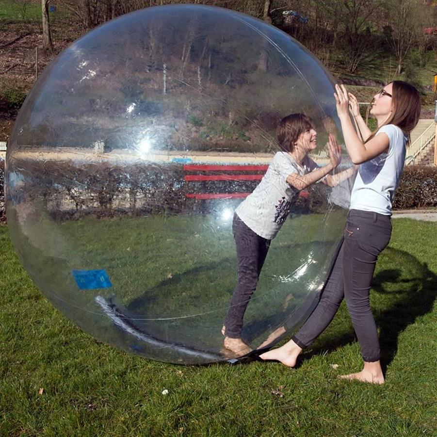 Accessoires de piscine 1 8m Rouleaux d'eau Gonflable Marche sur le ballon pour la natation Flottant humain à l'intérieur du ballon de danse en cours d'exécution Zorb Ba202m