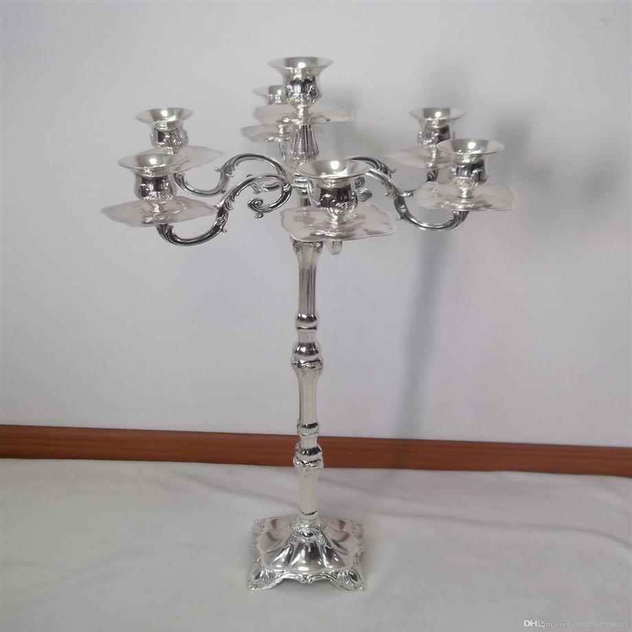 2017 candelabri più venduti pavimento centrotavola matrimonio candelabro pavimento fiore strada piombo 85 cm di altezza 7 bracci portacandele301H