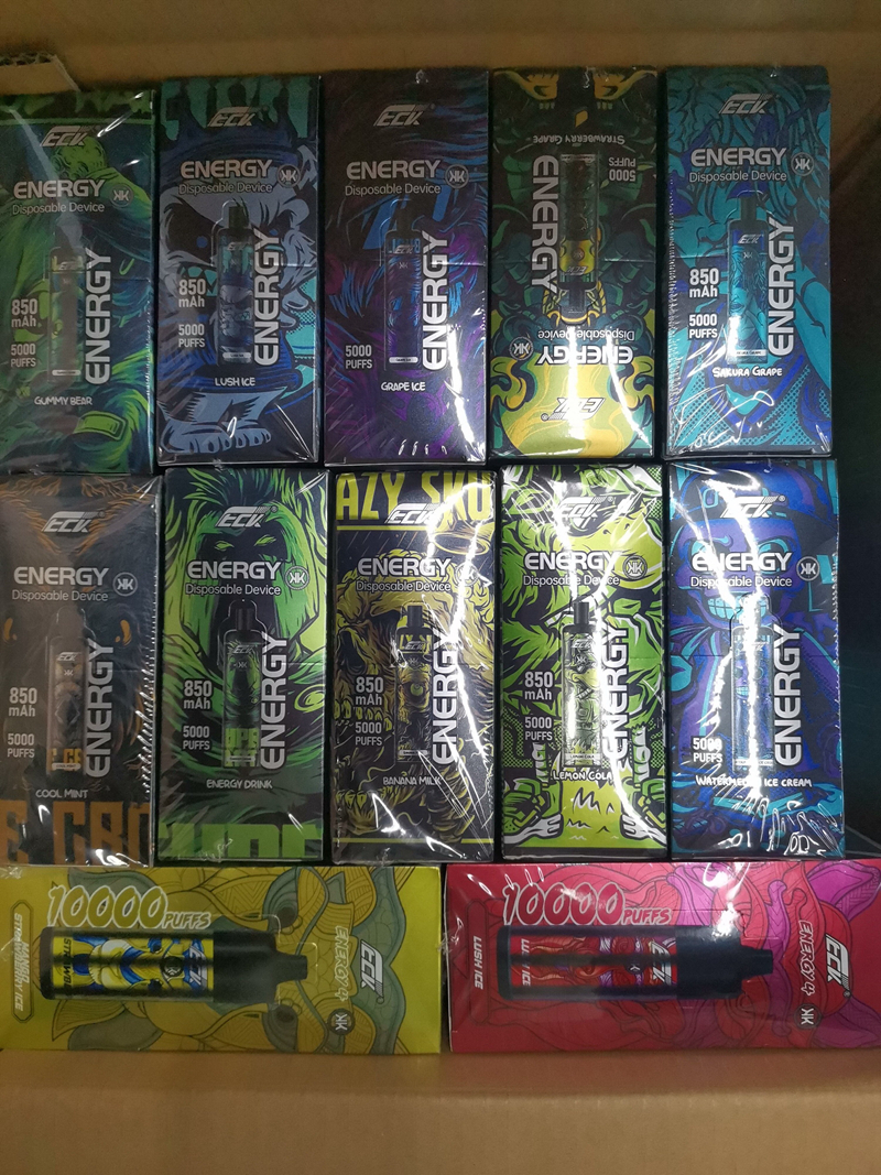 Original Randm Eck KK Energy 5000 Puff Bar 5K Puffs Einweg-Vape-Stift Wiederaufladbare Vaper 2% 5% Nikotin Vaper 6000 7000 8000 9000Puffs E-Zigarette