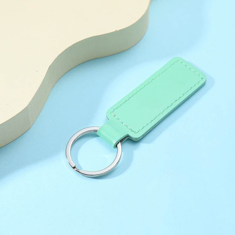DIY Leather Keychain Pendant Metal Car Key Ring Designer Keychains Decorative Personalise Gift Key Chains