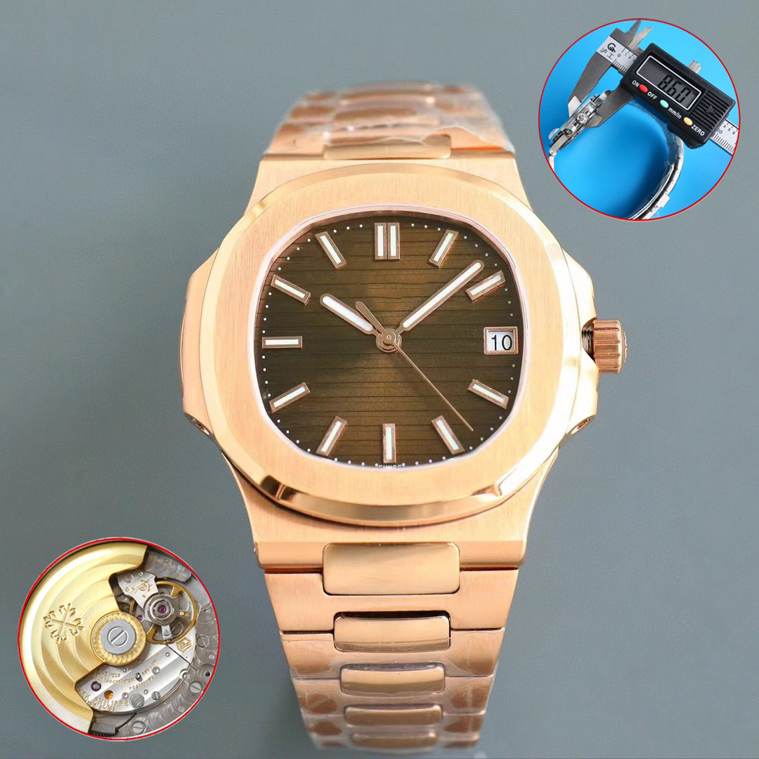 Часы Дизайнерские часы Мужские полностью автоматические часы 9015 с сапфировым стеклом 40 мм Роскошные мужские часы