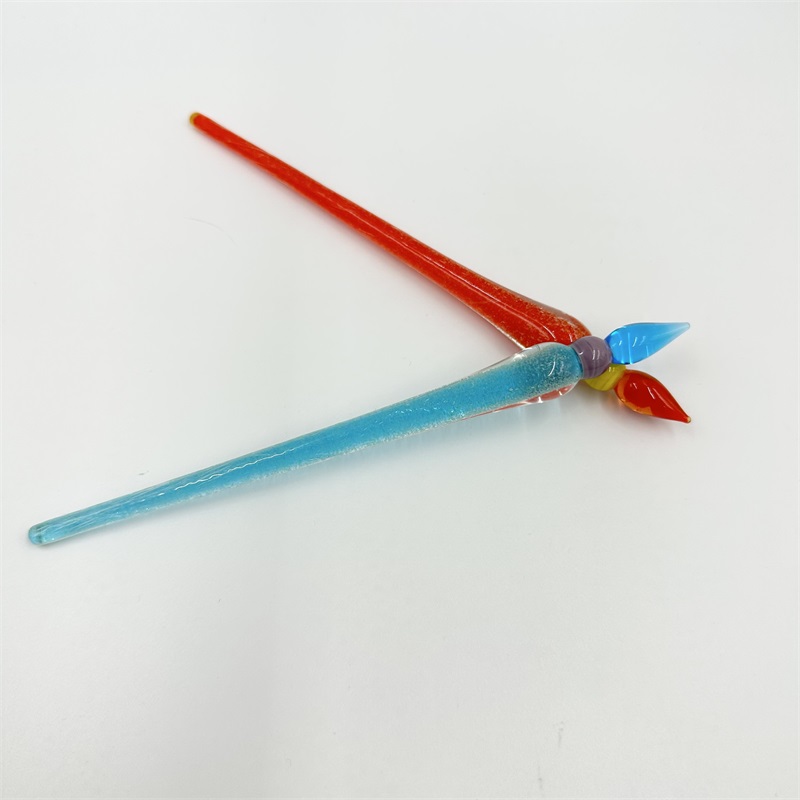 DHL Yinuoou Luminous Glass Dabber Tool Цветные курительные принадлежности Стеклянный мазок для воска Масло Табак Кварцевый фейерверк Стеклянные водные бонги Dab Rigs Трубы