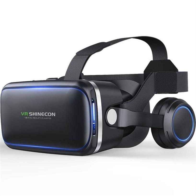 VR Glasses 3D Virtual Reality G04Eゲームコンソールヘッドセット携帯電話ステレオムービーDigital246U