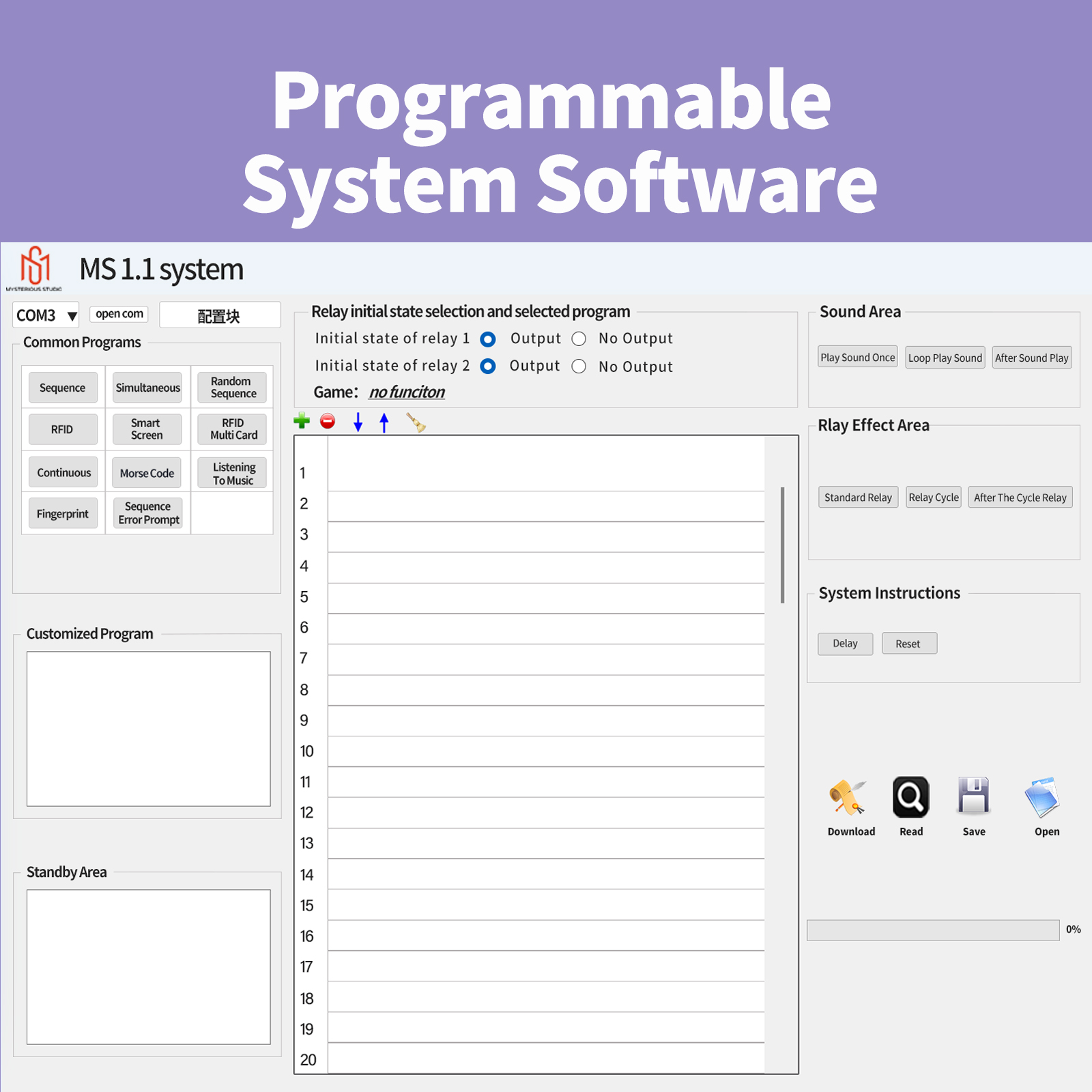 Kaçış Odası Props Programlanabilir Denetleyici Tek Devre Kartı, Gerçek Hayatta Kaçış Oyunları için Koruyucu İletli 12 Port