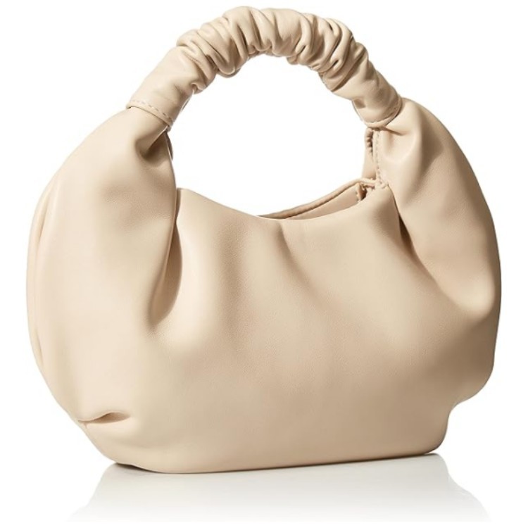 HBP plysch tygväska topphandtag på väska för kvinnor liten ruched hobo handväska mjuk faux läder tygväskor handväska