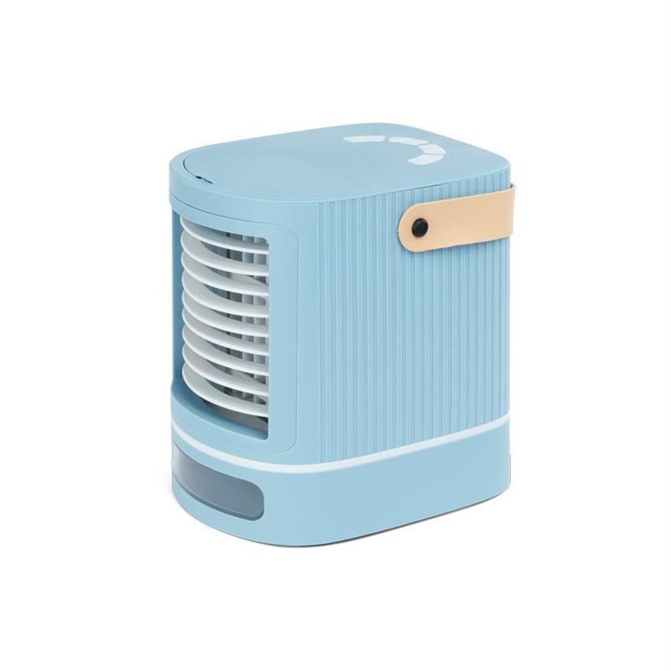 Electric Fans YenVk Air Conditioner Mini Cooler Desktop Fan USB Rechargeable For Travel Home And Bathroom234i