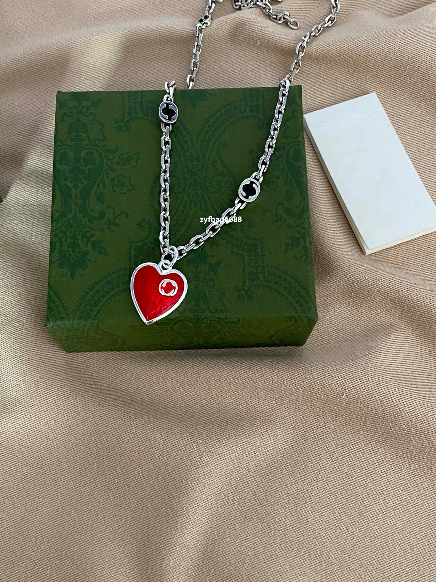 Ciondolo chiave di gioielli di design di lusso in argento sterling. Fantasma. Collana con ciondolo d'amore Designer due G Regalo di San Valentino Fidanzamento 19 stili uomini e donne 19 stili