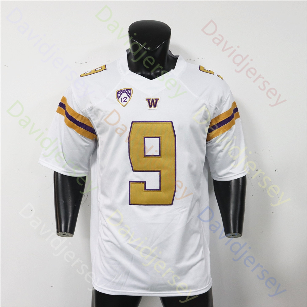 Maillot de football des Huskies de Washington 2024 NCAA College Michael Penix Jr. Rome Odunze Jalen McMillan Will Nixon Edefuan Ulofoshio Germie Bernard Westover Polk Ngata