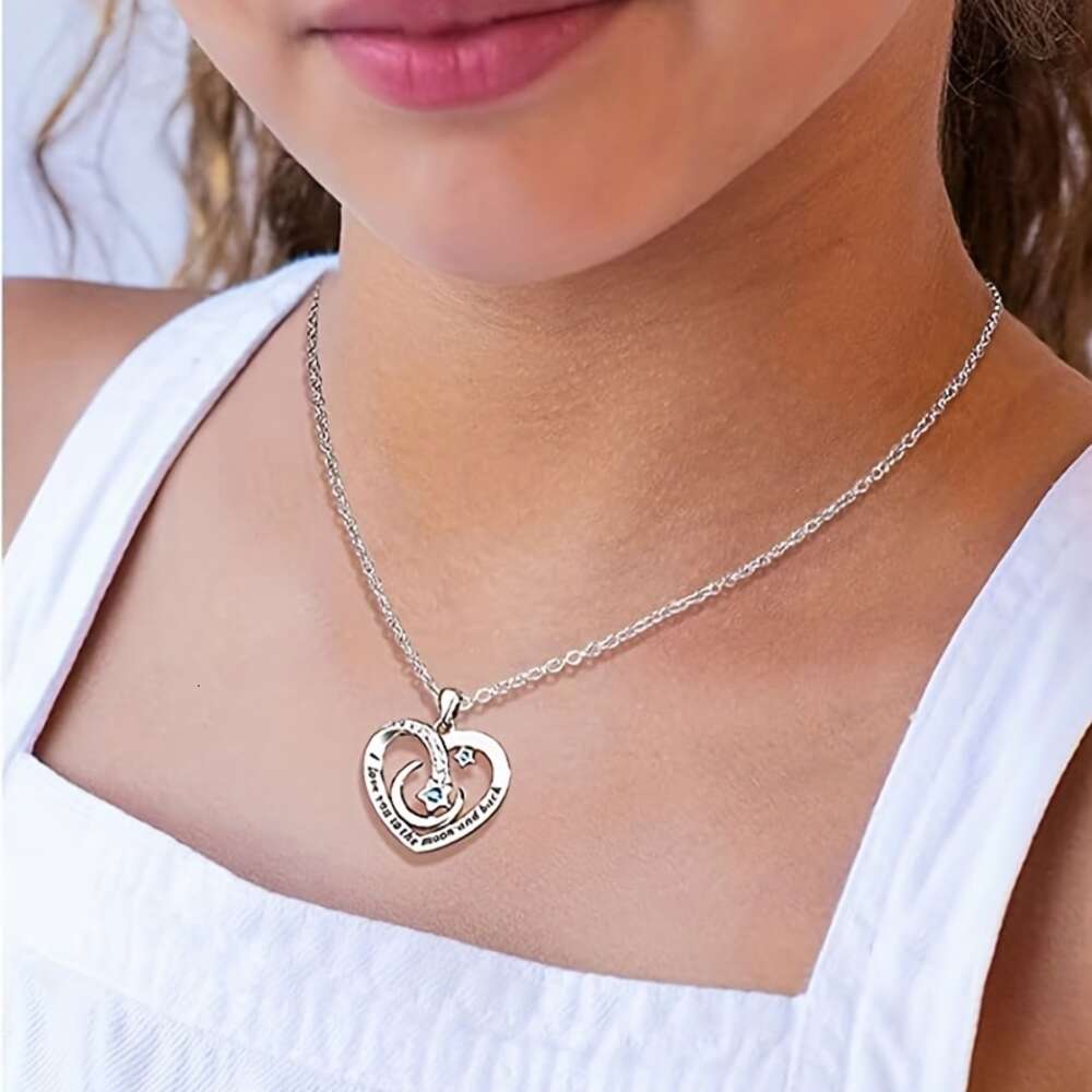 Collier pendentif élégant en forme de lune Sta Coppe Zicon, avec boîte Cad, accessoires décoratifs, cadeau d'anniversaire de vacances