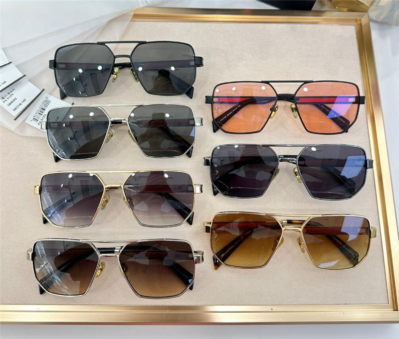 نظارات شمسية جديدة تصميم الأزياء 51ZV إطار معدني رائع وشعبي على غرار نظارات الحماية في الهواء الطلق UV400