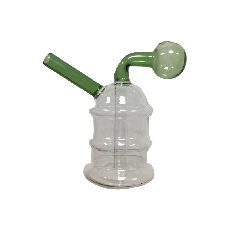 Retails Tower Oil Burner Bubblers One-Piece Hand Pipe Kit Percolator Diffuser Water Pipes Hookah Bongs Bubbler Smart Recycle Filter Mini Portable Smoking Device