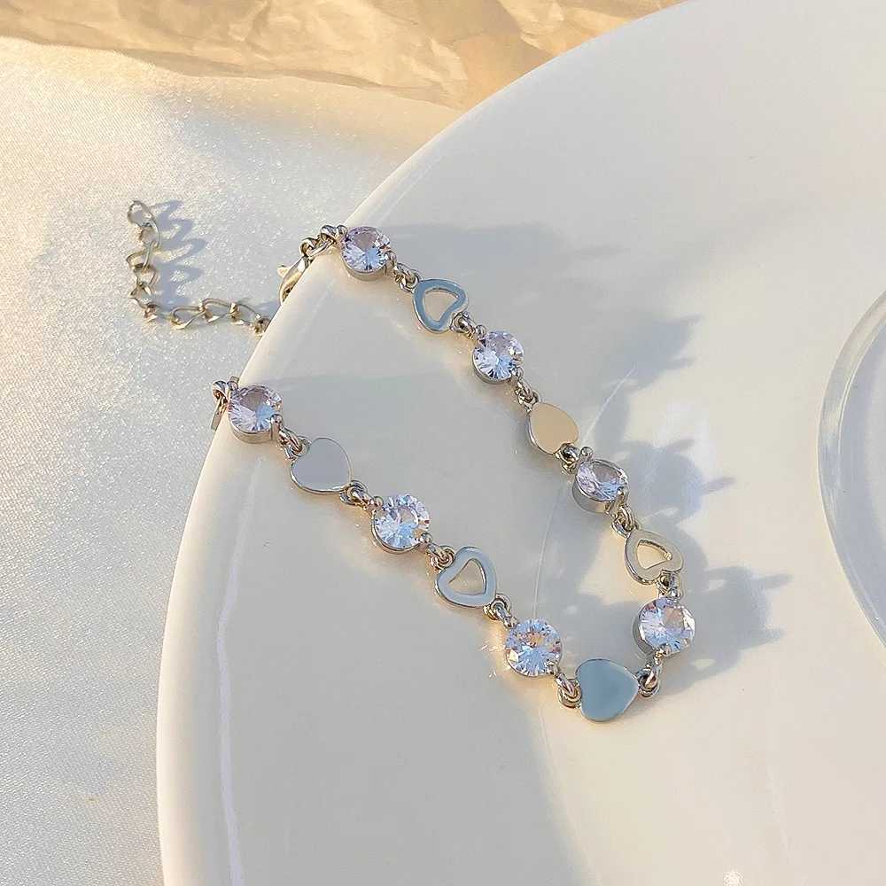 Bracelets de mariage Nouvelle tendance mode élégante délicate brillant doux amour zircon bracelet womens bijoux de mariage cadeau de fête d'anniversaire de tous les jours