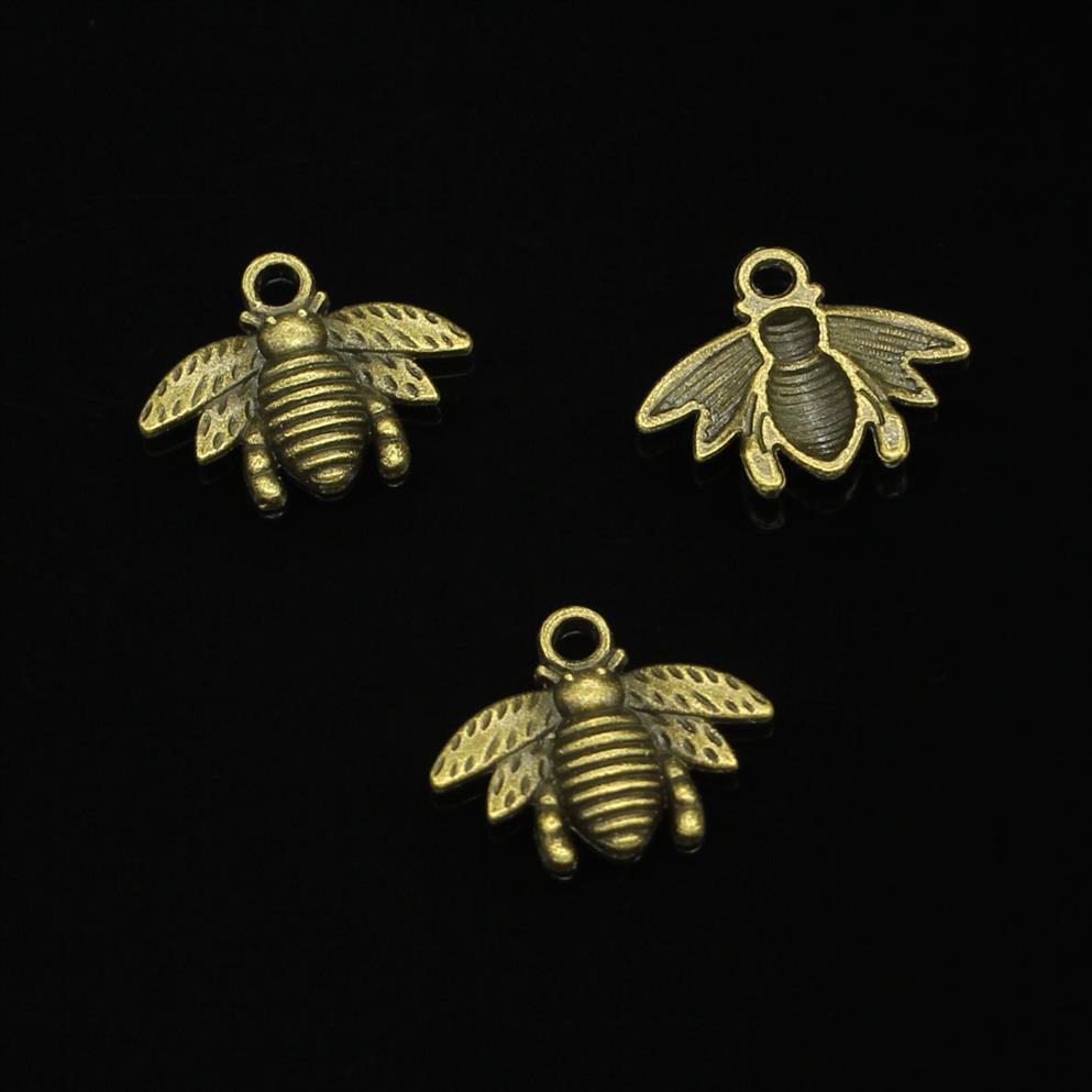 Zinc Alloy Charms Antique Bronze Plated bumblebee honey bee Charms for Jewelry Making DIY Handmade Pendants 21 16mm217E