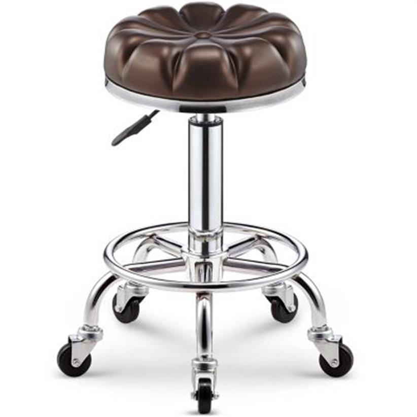 modern bar chair beauty stool with wheels petal shaped bar round stool household Rotating lift chair Manicure Beauty stool rotatio309B