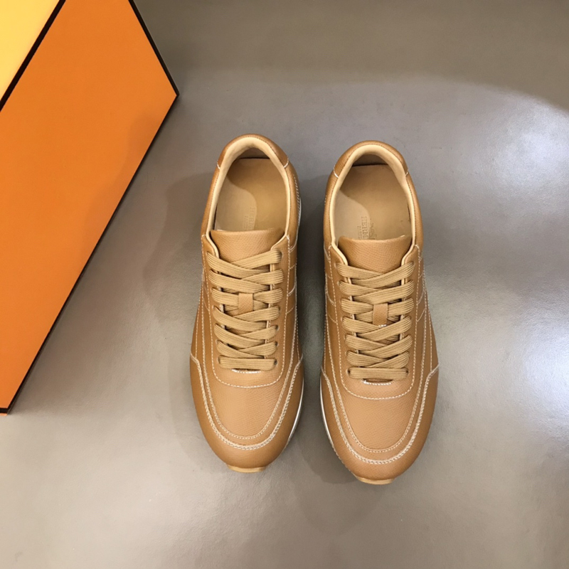 Famous Casual Shoes Men Boomerang Running Sneakers Italy Luxurious Elastic Band Low Tops Brown Calfskin Light Sole Designer VII Fans Fantasy Sports Shoes Box EU 38-45