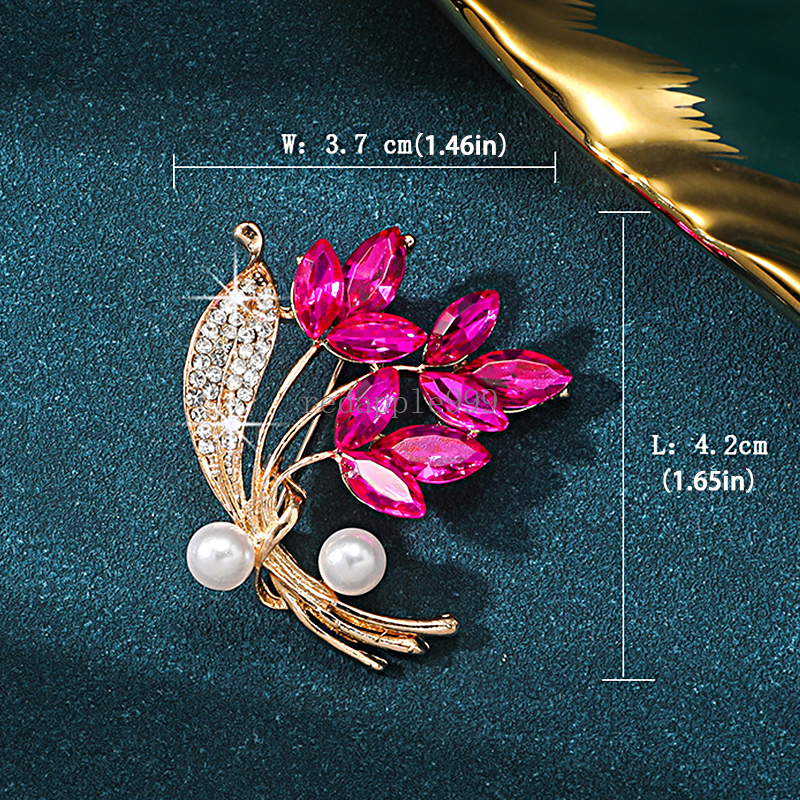Broche de luxo colorido jóias acessórios trigo orelha flor presente pino requintado nova moda alta qualidade