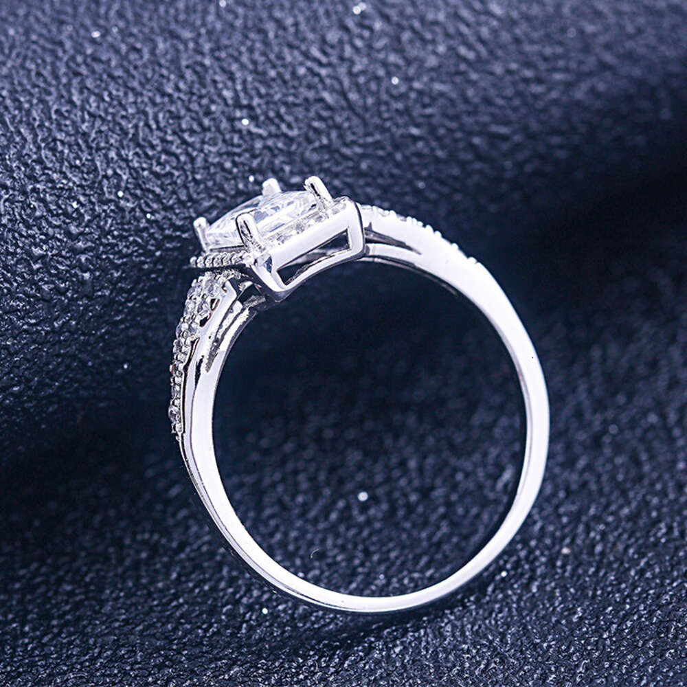 Bague de styliste en argent S925 pour femmes, Europe et amérique, bague en diamant Zircon, à la mode, premier bijoux, cadeau Qixi