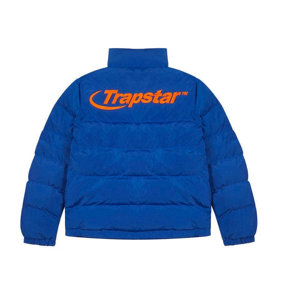 Höst- och vintern Ny Trapstar Blue Large Label Cotton Cotton Thicked Hat Löstagbar jacka Mångsidig för par