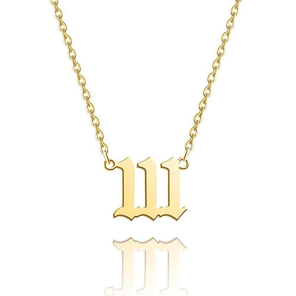 Pendentif Colliers Angel Number Collier 111 222 333 444 555 666 777 888 999 1111 Chaîne de bordure de perle d'imitation pour les femmes BirthdayPend333z