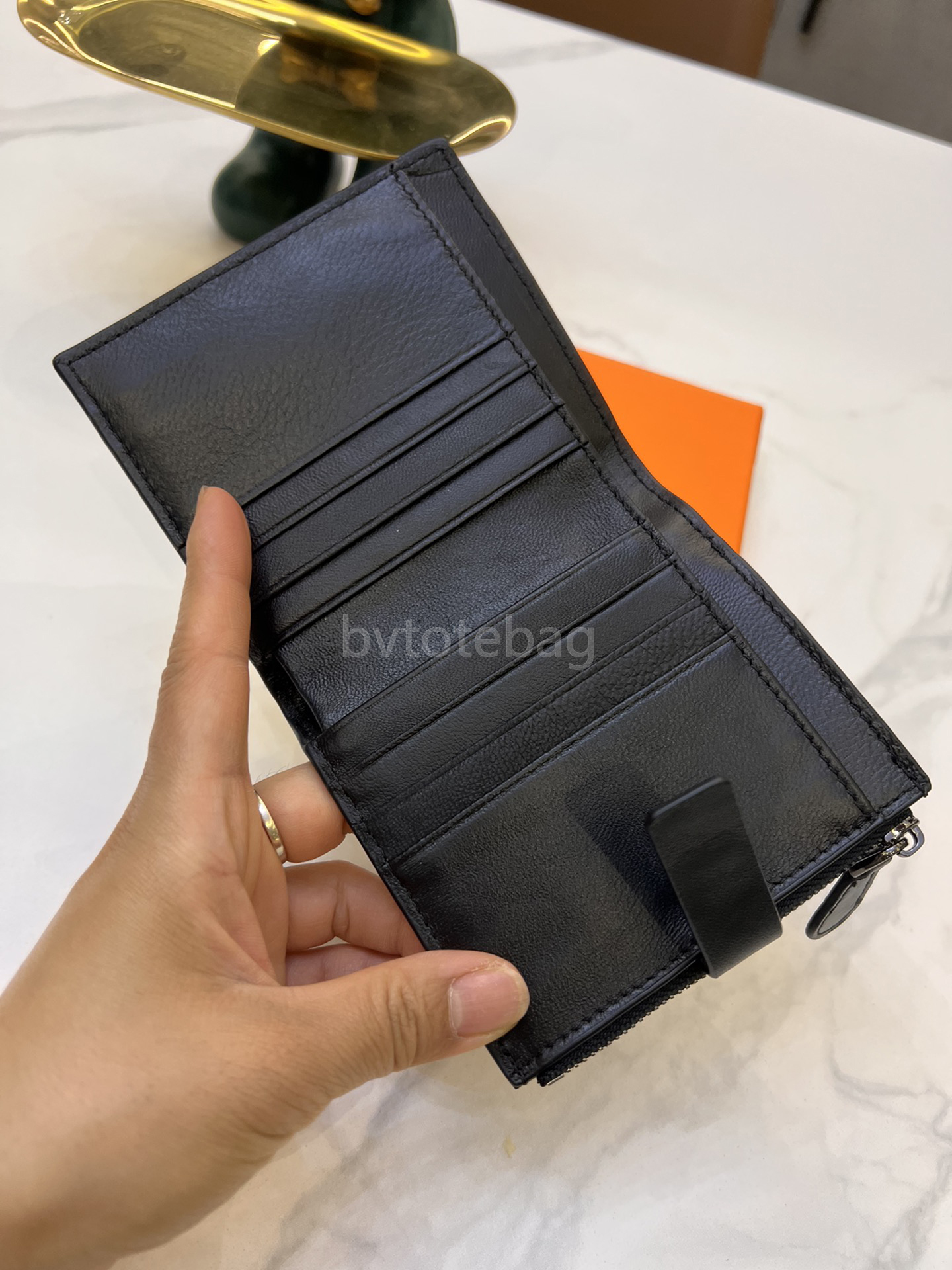 Luxury Card Holder Monety torebki z tkaniną w torbie z pudełka Klasyczne portfele torba dla kobiet paszport mody Kluczowe portfele skórzane BVs 23-2Cloud Bag