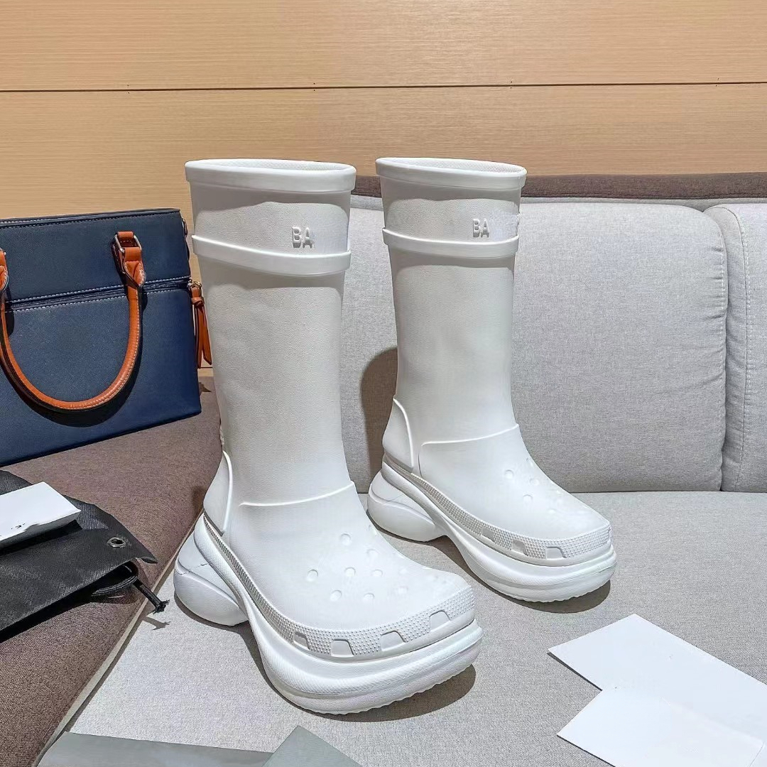 Unisex Designer Boots 2023 Nowe buty BA BATS Style Brytyjski Wzrost kolory słodyczy do dziury męskie i żeńskie buty deszczowe