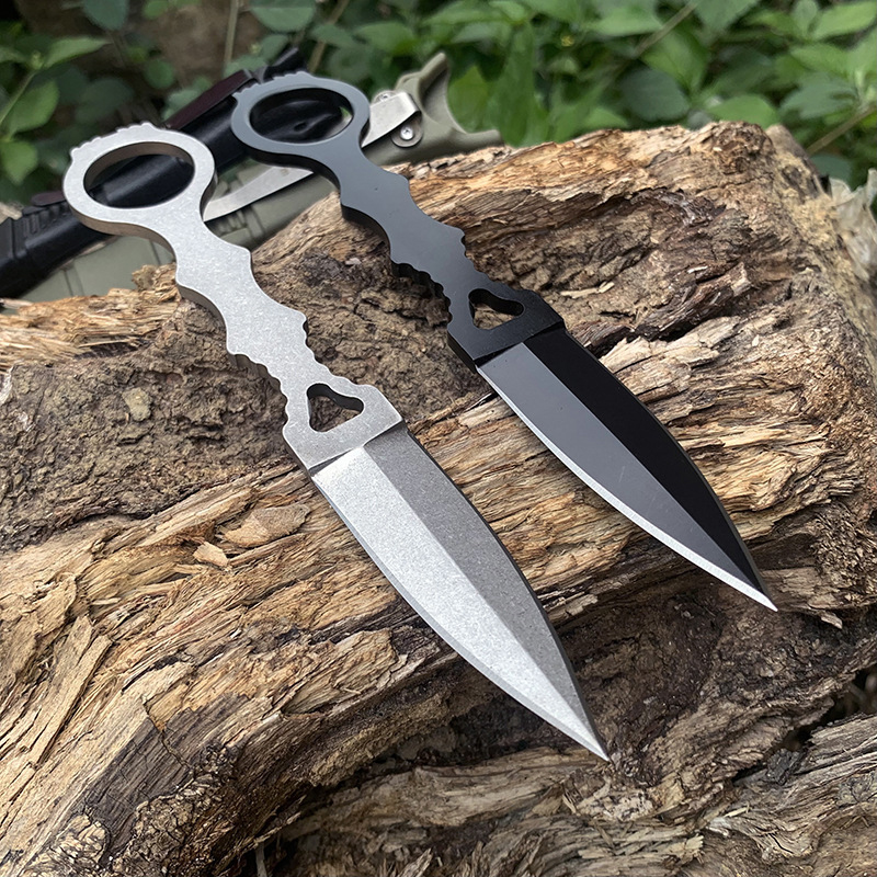 176 Coltello a lama fissa Outdoor D2 Blade Pocket EDC Tool Coltelli dritti portatili di sicurezza pesca e caccia da campeggio