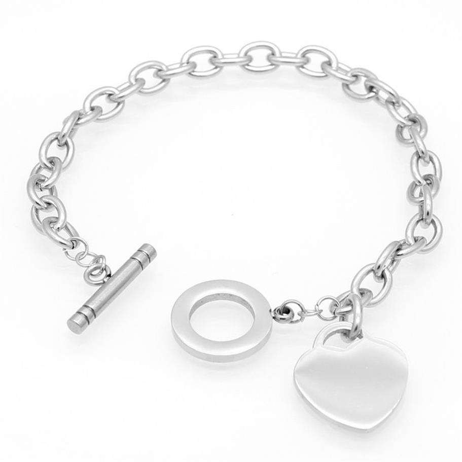 Bracelets de créateurs chaîne or argent design collier ror hommes femmes ensemble déclaration de mariage bijoux coeur pendentif colliers bracelet 241C